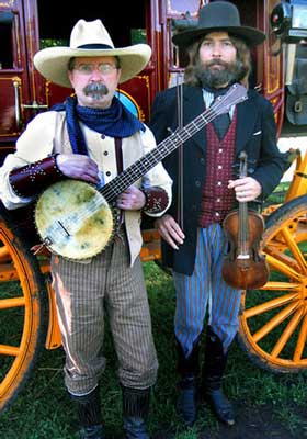 Mark and Rex at the Mahaffie Stage Stop, Olathe Kansas.